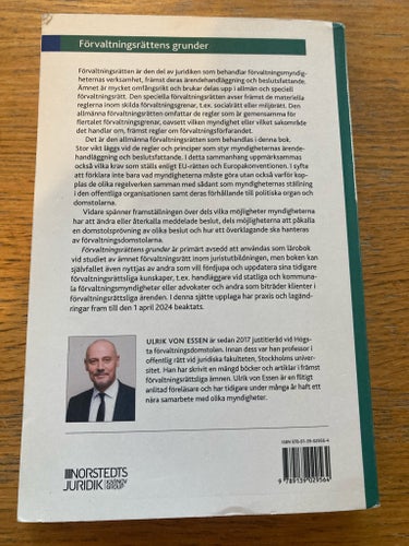 Förvaltningsrättens grunder av Ulrik von Essen, 2024