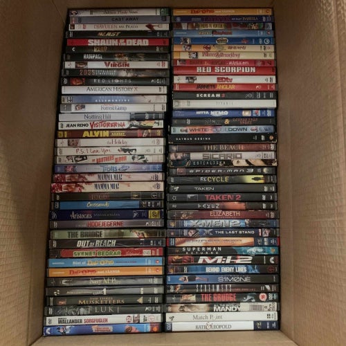 Blandade DVD Filmer Stor Låda Film Paket Samling Retro Klassiker DVD Box