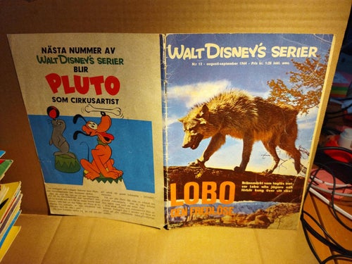 Walt Disney's serier 1964 nr 12 Lobo den fredlöse, Very Good plus
