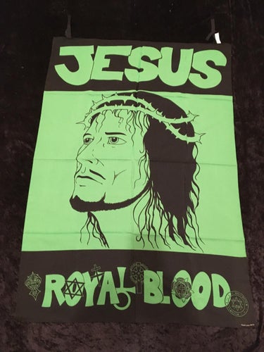 JESUS - ROYAL BLOOD Posterflagga Samlarobjekt från 1993