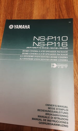 Yamaha NS-P110 bruksanvisning
