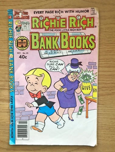 Fynda USA Vintage serietidning Richie Rich - Bank Books, 1979