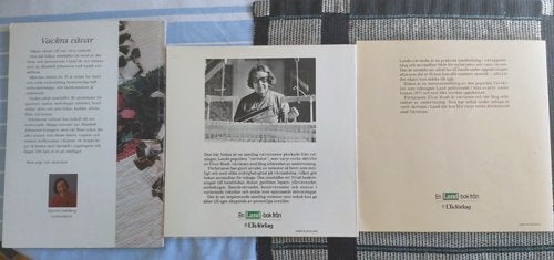3 vävböcker Lands vävbok, Elvor Boalt vackra vävar, Vävskola
