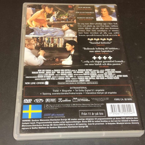 Don Juan DeMarco - DVD