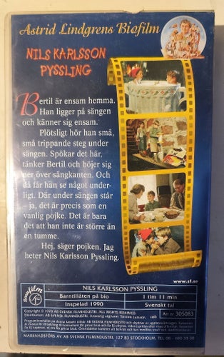 Nils Karlsson Pyssling - Astrid Lindgrens Biofilm - VHS