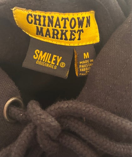 Chinatown Market x Smiley Hoodie Svart Storlek M • Mycket bra skick!