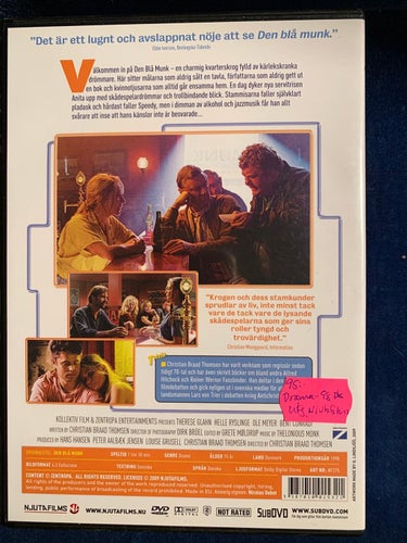 DEN BLÅ MUNK. DVD DRAMA 1998. DANMARK. SVENSK TEXT. UTGÅNGEN / OOP. NJUTA FILMS