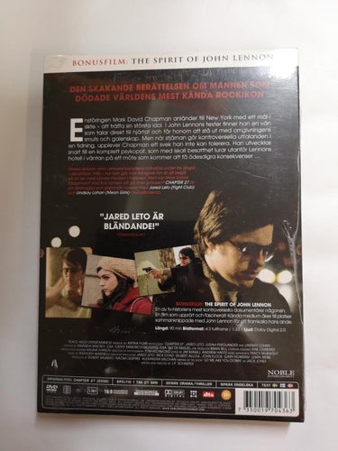 DVD Mordet på John Lennon Chapter 27 Jared Leto Lindsay Lohan INPLASTAD