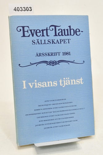 Evert Taube-sällskapet. Årsskrift 1981