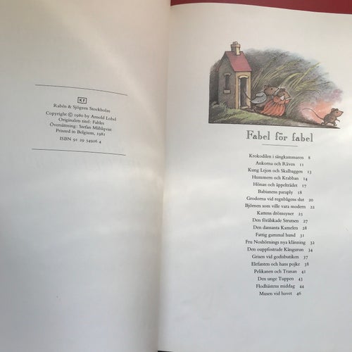 BJÖRNEN SOM VILLE VARA MODERN och andra fabler Arnold Lobel 1981