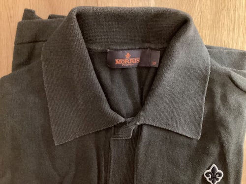 Morris grön kortärmad cardigan, storlek s