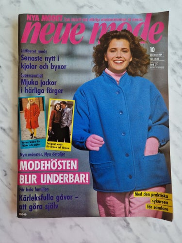 Neue mode Mönstertidning 1989