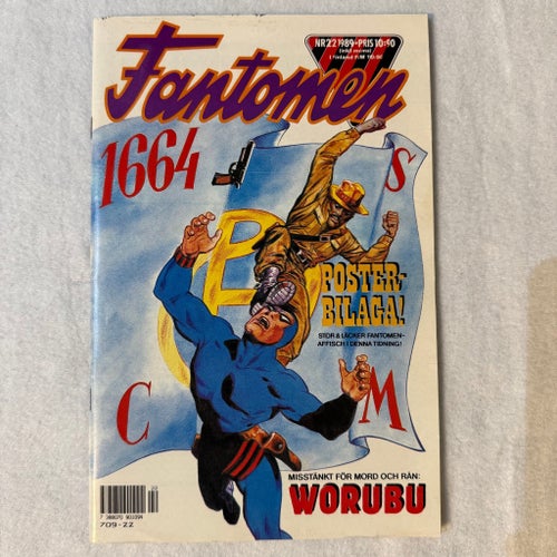Fantomem 1664, 1989 ink posterbilaga!