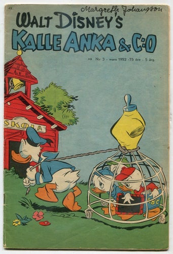 Kalle Anka & Co 1952 nr 3 (nr 43 sedan starten) Farmor Anka