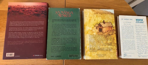 7 inbundna romaner – Colleen McCullough, Zenia Larsson, Taj Mahal, Harem m.fl.