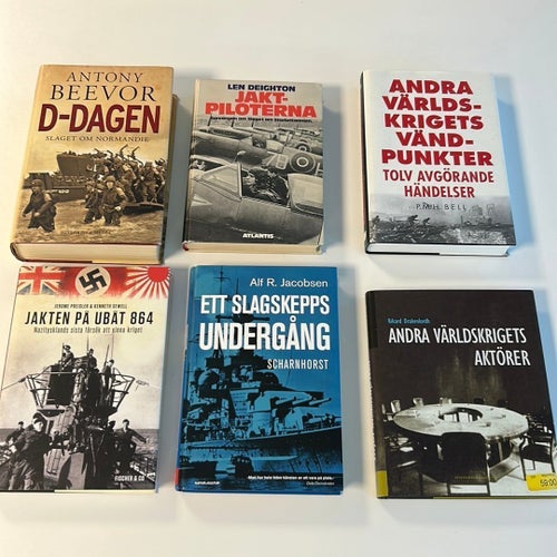 Sex böcker om andra världskriget WWII Antony Beevor