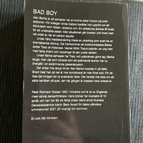 Bad Boy av Peter Robinson, 2001 Pocketbok