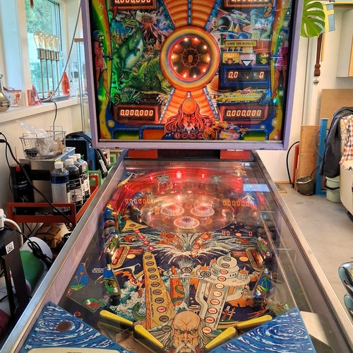 TIME MACHINE flipperspel TIDSMASKINEN