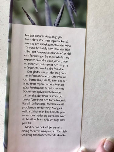 FÖR ATT LEVA -OM SJÄLVSKADEBETEENDE Sofia Åkerman 2009