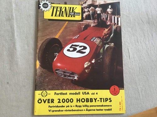 TEKNIK FÖR ALLA NR 1 1960 BENSINPUMP,KAMERA WERRA,MOSKVITCH 407,PENTA SNURRA,