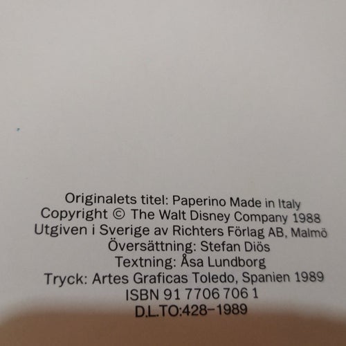 Walt Disneys 5 x Kalle, 1989, Very Fine plus
