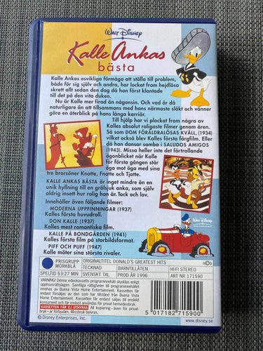 Walt Disney - Kalle Ankas bästa - VHS