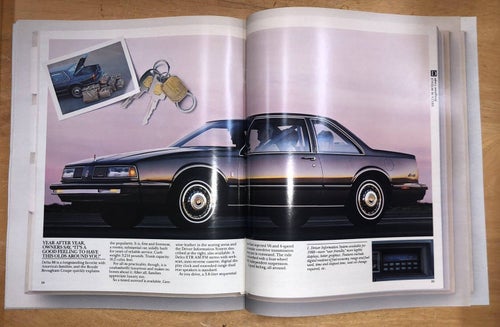 Försäljningsbroschyr Oldsmobile 1988 The Tenth Decade VOL.1