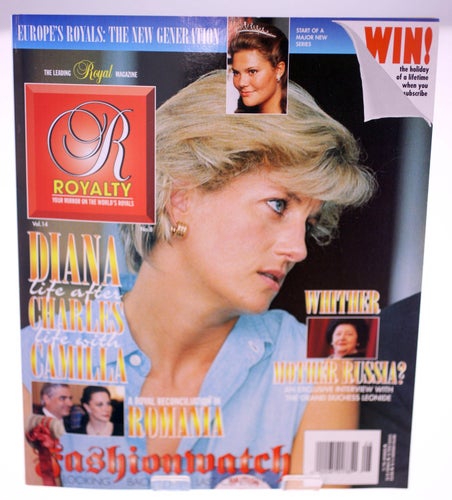 Royalty Magazine Volume 14 No 8-Princess Diana-circa 1990s-English-Weight 214g