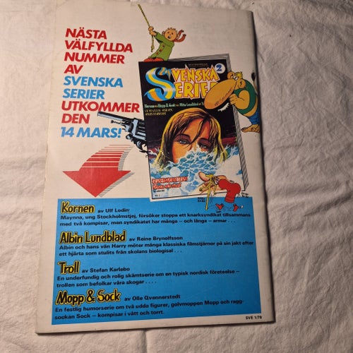Svenska Serier Nr 1 1979