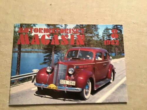 MOTORHISTORISKT MAGASIN NR 8 1982 BILANSIKTE,VETERNBILEXPO I KARLSKOGA,GAMLA BIL