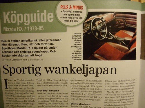 köpguide Mazda RX-7 1978-85