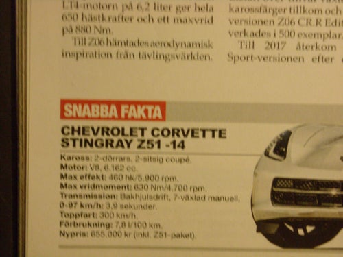 köpguide Chevrolet Corvette C7