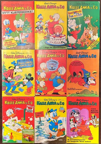 Kalle Anka & C:o, Walt Disney's, 1971-81, 9 st.