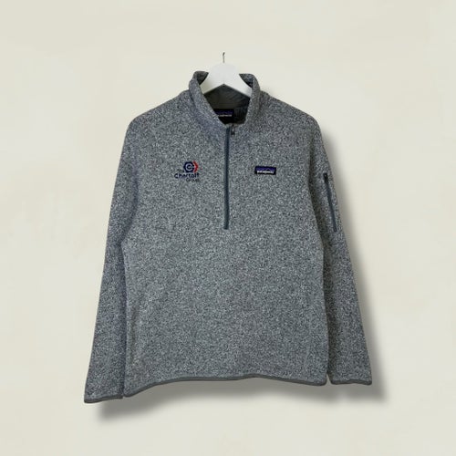 Patagonia halfzip grå fleece tröja (L)