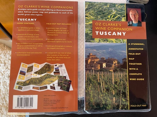 Oz Clarke's Wine Companion Tuscany plastade yttersidor.