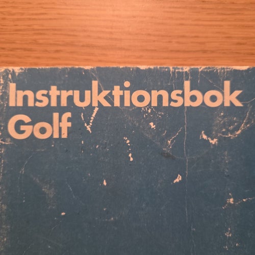 Instruktionsbok Golf