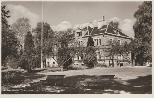 Vykort Katrineholm Stadshuset Obeg