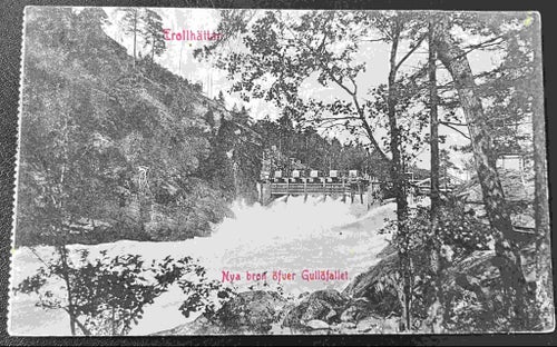 Trollhättan - Nya bron öfver Gullöfallet ~1921