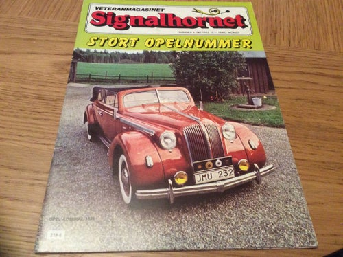 Signalhornet nr 6 1981 mycket med OPEL,