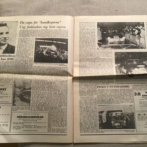 RACINGSPORT NR 2 1965 MAS NATTA RALLY,NSU PRINZ 1000,RALLY