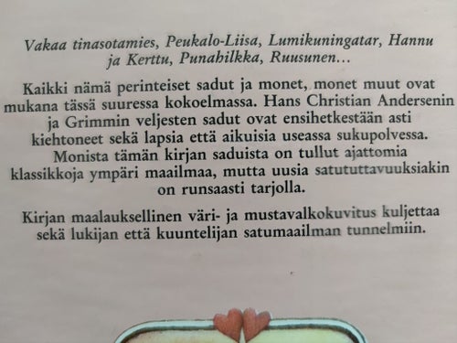 H. C. ANDERSEN SAGOR PÅ FINSKA, 1989.