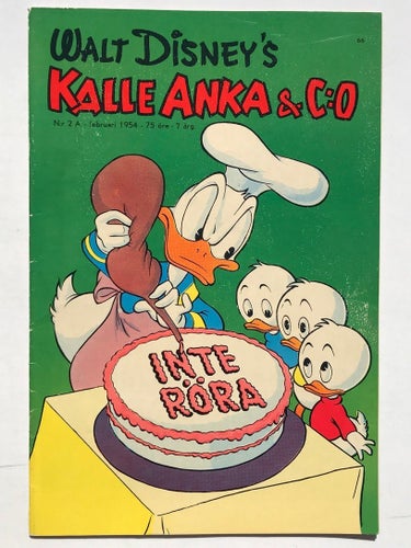 Kalle Anka - 1954:2. VG-FN
