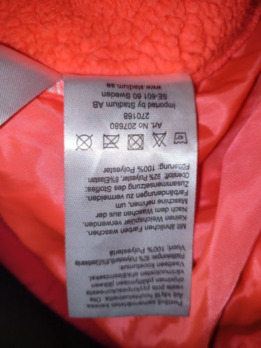 Everest röd jacka, storlek 158/164 eller vuxen stl S.Teddy foder.
