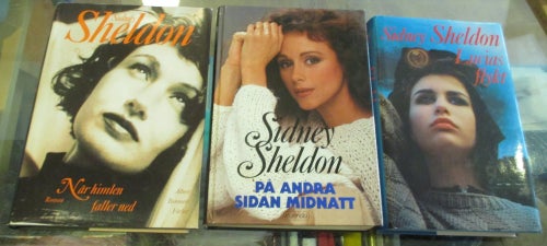 3 böcker av Sidney Sheldon