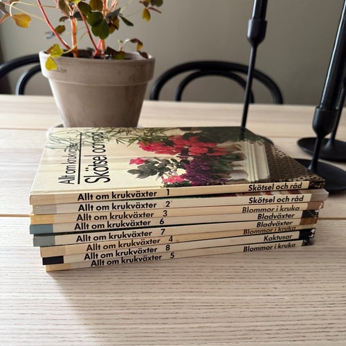 Allt om krukväxter - samling 8 böcker