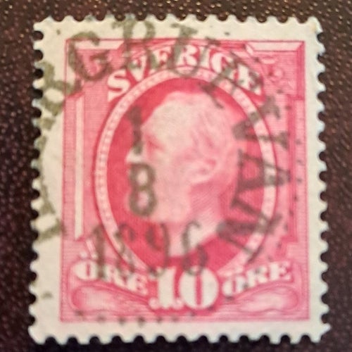F 54. Oscar II, 10 öre. Kärrgrufvan 1.8.1896