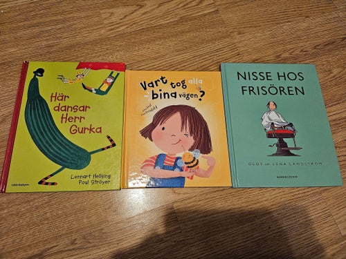 Tre barnböcker för barn ca 5-7 år