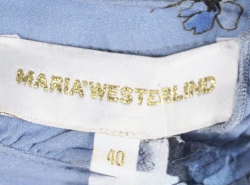 Maria Westerlind Bodil Flower - Sky Blue-klänning