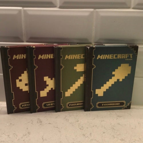 Minecraft Handböcker - Strids-, Rödsten-, Bygg-, Nybörjarehandbok