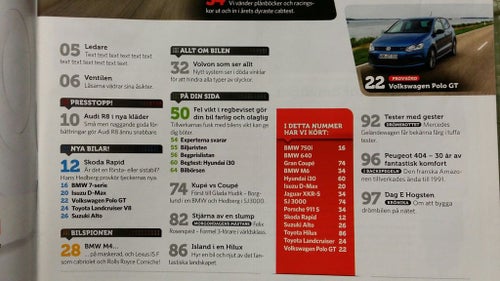 Teknikens Värld nr 18 2012: BMW M6 + 640i Gran Coupé + 750i, Toyota Land Cruiser